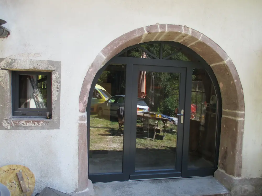 Porte cochère en alu