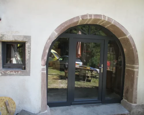 Porte cochère en alu